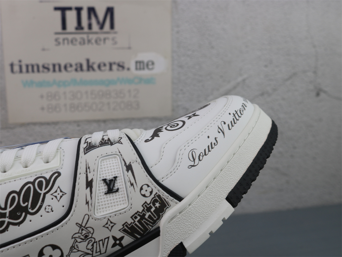 LV Trainer Sneaker White Black